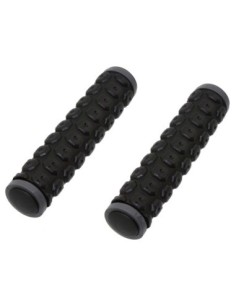 M.T.B Grips 7/8 long 130mm Octagon W/Plug Black.